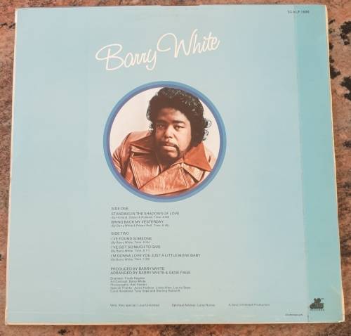 BARRY WHITE I`ve Got So Much To Give (Excellent/VG+) 20th Century SGALP 1690 T-407 USA Press 1973