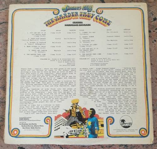 JIMMY CLIFF The Harder They Come - OST - Gatefold (VG/VG) GEMA C 86 381 German Press 1972 - RARE