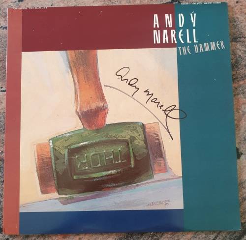 ANDY NARELL The Hammer (VG+/VG+) Windham Hill WH-0107 US Press 1987 - Lyrics - SIGNED BY ANDY NARELL