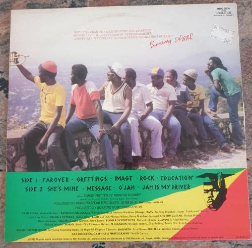 BURNING SPEAR Farover (VG/VG) EMI RDC 2004 United Kingdom Pressing 1982 - VERY RARE