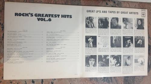 ROCK`S GREATEST HITS VOL. 6  Original Artists - Double LP (VG+/VG) CBS GP 88/89 SA Press 1974