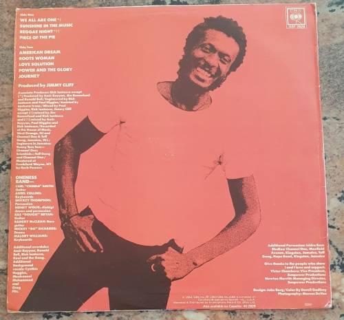 JIMMY CLIFF The Power And The Glory (VG+/VG+) CBS ASF 2929 SA Pressing 1983