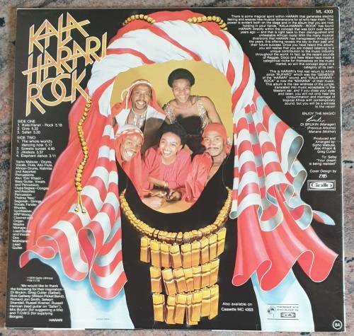 HARARI Kalaharari Rock (Very Good+/Very Good+) Gallo ML 4303 SA Pressing 1979 - RARE
