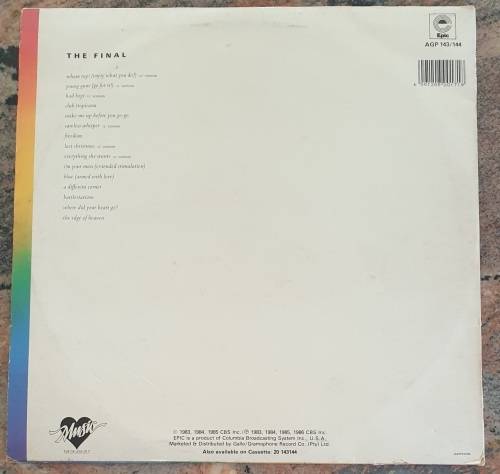 WHAM The Final - Double LP (Very Good+/Very Good) Epic AGP 143/144 SA Pressing 1986