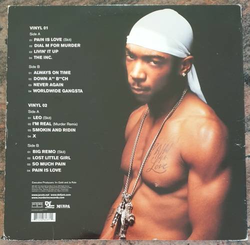 JA RULE Pain Is Love - Double LP (VG/VG) Def Jam Records USA Pressing 2001 - VERY RARE - Gatefold