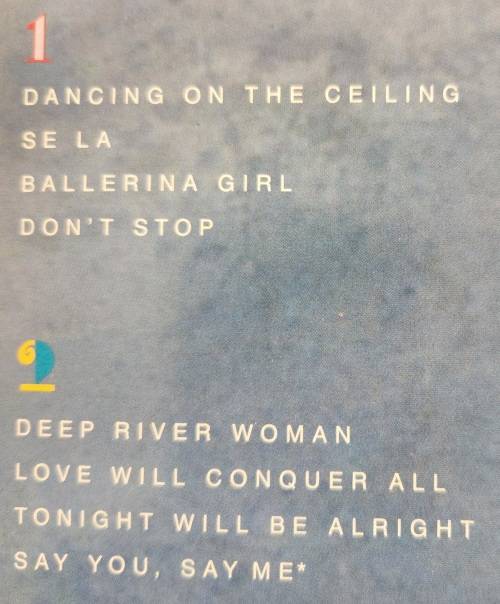 LIONEL RICHIE Dancing On The Ceiling - Gatefold (VG+/VG+) TMC 5499 SA Press 1986 - Lyrics - Warped