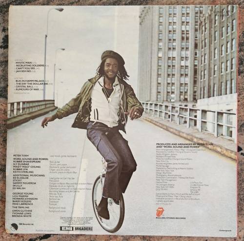 PETER TOSH Mystic Man (Very Good+/Very Good) EMI CUNJ(L) 39110 South African Pressing 1979