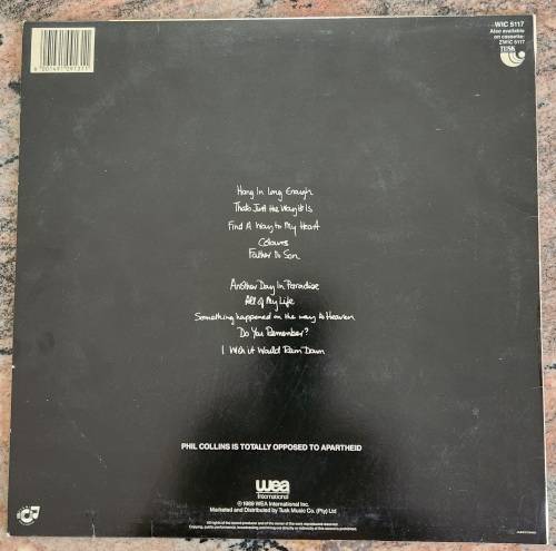 PHIL COLLINS But Seriously (Excellent/VG+) WEA WIC 5117 SA Pressing 1989