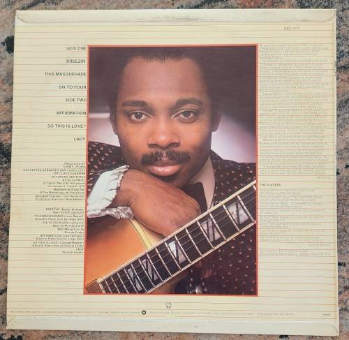 GEORGE BENSON Breezin` (Very Good+/Very Good+) Warner WBC 1314 SA Pressing 1976