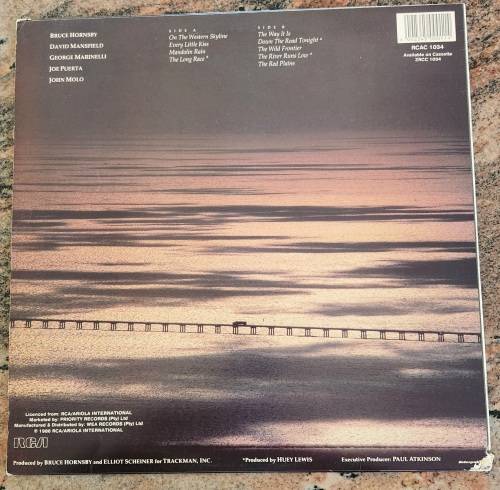 BRUCE HORNSBY & THE RANGE The Way It Is (Very Good+/Very Good+) RCA RCAC 1034 SA Pressing 1986