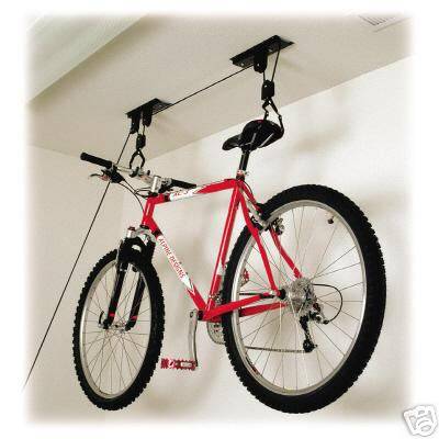 Bicycle Lift Ceiling Mount Storage System - Easily lift & Store your Bike!