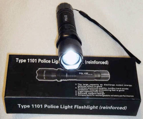 1011 Type Stun Gun Flashlight - Only 3  Available - Bid Now