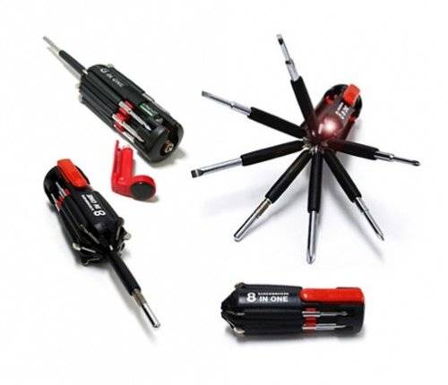8 in one Multi screwdriver with LED Torch - BATTERIES INCLUDED for this Auction