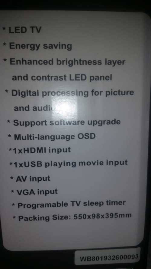43 cm (17inch) Led Tv