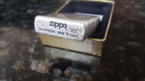 Original 1999 Marlboro Ranch Party Antique Silver Lighter Sun Moon Very Rare