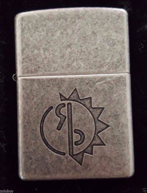 Original 1999 Marlboro Ranch Party Antique Silver Lighter Sun Moon Very Rare