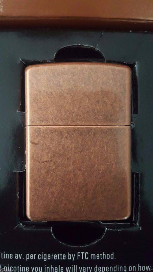 Original 2003 Marlboro Blend No. 27 Zippo Lighter Antique Brass Very Rare