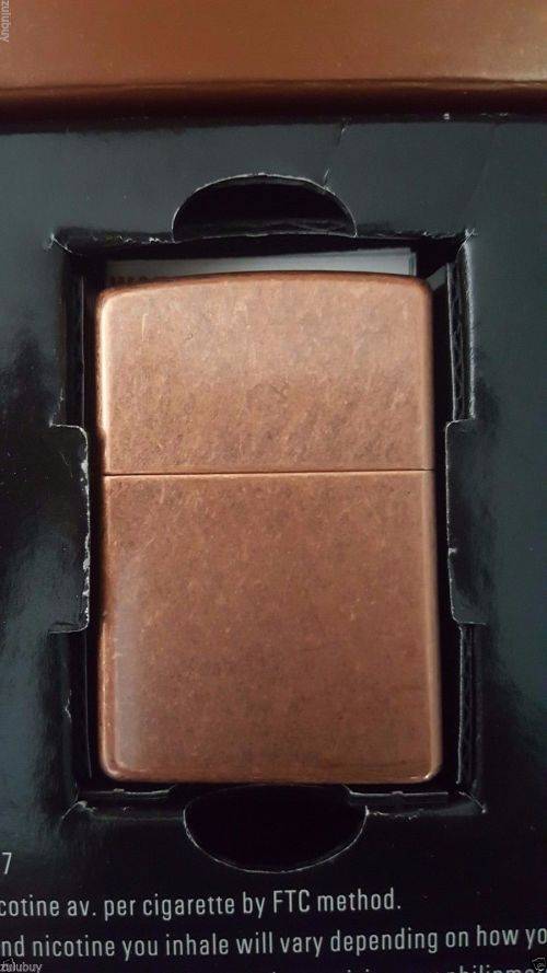 Original 2003 Marlboro Blend No. 27 Zippo Lighter Antique Brass Very Rare