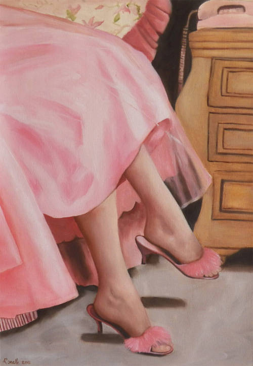 Vintage Pink - Oil painting (350mm x 500mm)