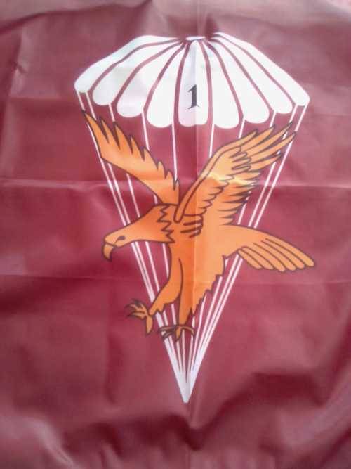 SADF 1 PARACHUTE BATTALION COMMEMORATIVE (STORM) FLAG - RARE