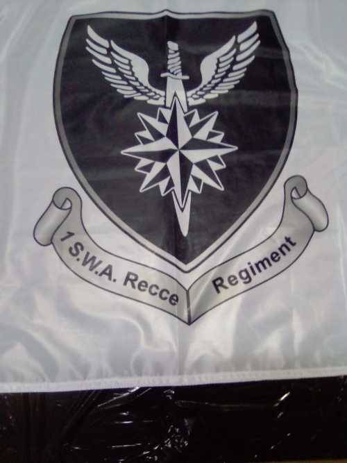 SADF 1 S.W.A.  RECCE COMMEMORATIVE FLAG - A GREAT FIND!!
