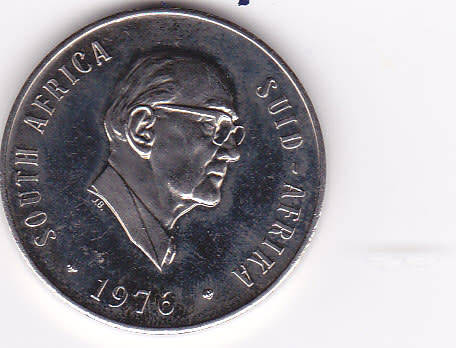 FIFTY CENTS NICKEL (RSA) 1976 - ALMOST PROOF LIKE