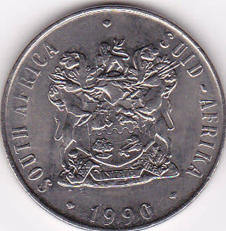 1990 FIFTY CENT RSA NICKEL COIN