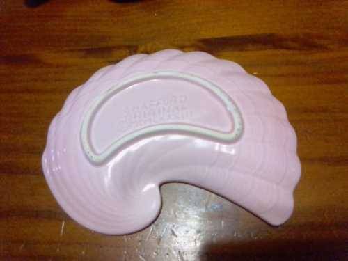 SNACK PLATTERS - SHAFFORD CERAMICS -  LIGHT PINK SHELL SHAPED - YOUR BID PER ITEM