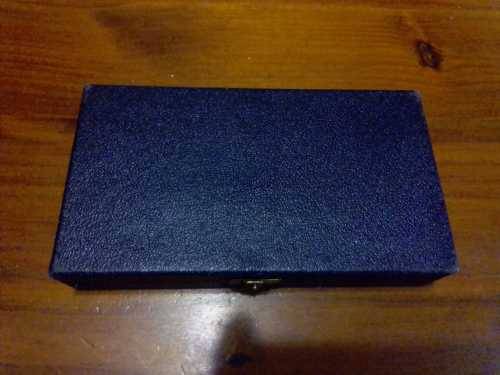 24 CARAT GOLD PLATED CAKE FORKS - SET OF 6 -  SOLINGEN GERMANY  - IN CASE