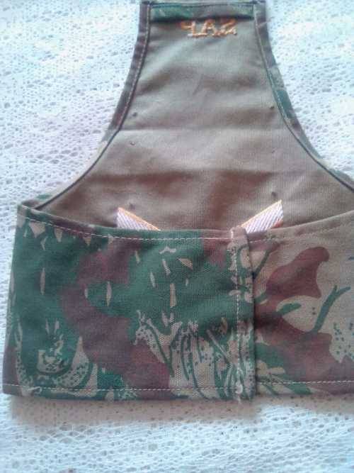 SADF - KOEVOET (SAP) RANK SET  - (SGT. BRASSARD/ FLASH/ EPAULETTES)