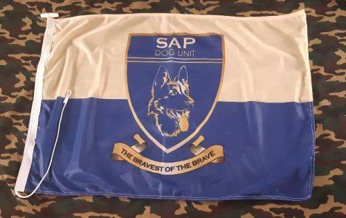 SADF - SAP DOG UNIT  COMMERATIVE FLAG -