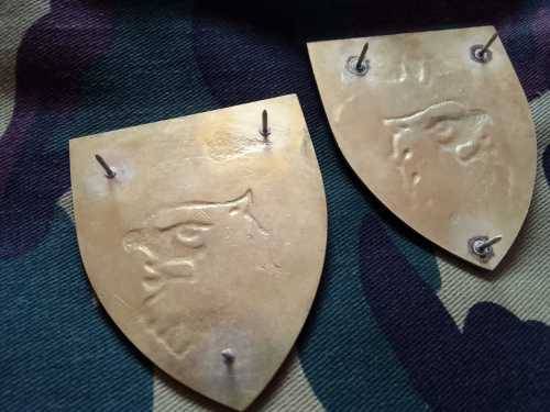 SADF / SA ARMY 44 PARACHUTE BRIGADE STATIC LINE INSTRUCTOR SHOULDER FLASH SET