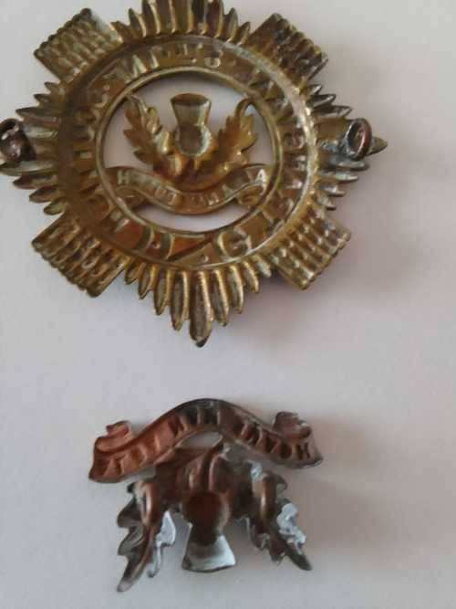 SADF 8th INFANTRY  TRANSVAAL SCOTTISH  REGIMENT AFRICA BERET & SINGLE COLLAR BADGE