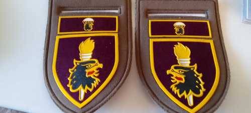 SADF - SA ARMY - 44 PARACHUTE BRIGADE TRAINING SCHOOL TUPPER FLASH SET