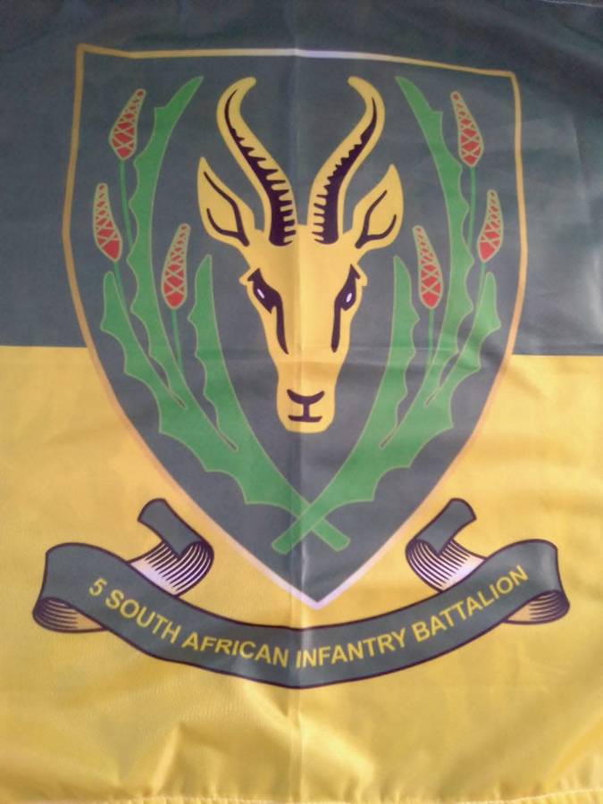 SADF 5 SA INFANTRY COMMEMORATIVE(STORM)  FLAG