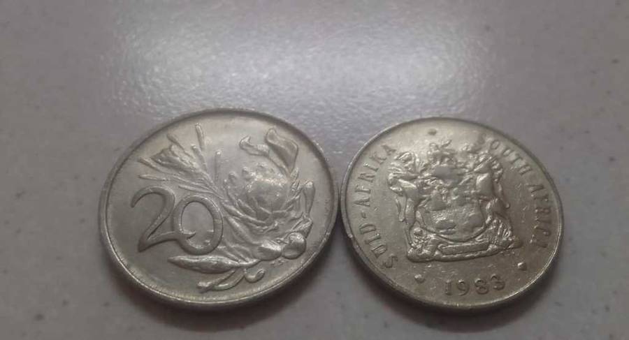 1983 RSA TWENTY CENT NICKEL (BID PER COIN)