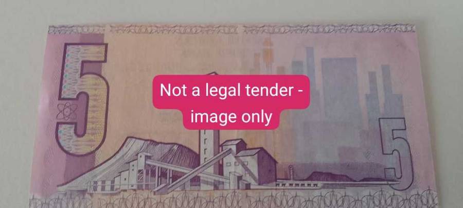 FIVE RAND NOTE - de kock- 7769