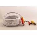 30m CCTV Security AV Audio Video BNC RCA Power DC DVR Camera Cable - white - ready to use