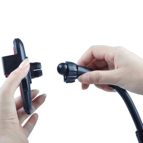 Car Phone Holder Button Lock Clip Long Arm Mount Stand Support