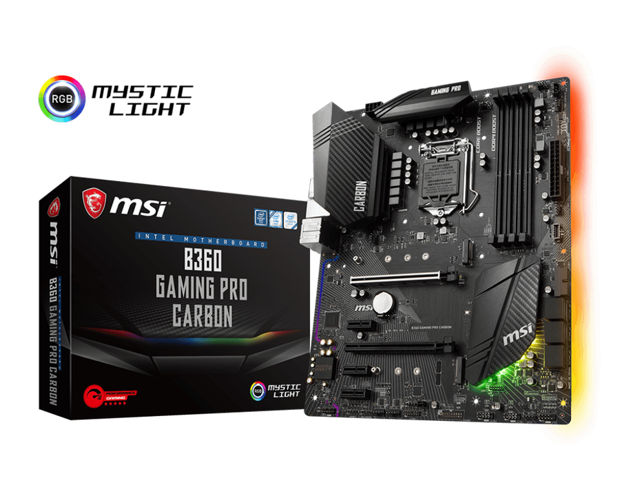 MSI CARBON ATX B360 + Intel i7 8700 proccessor