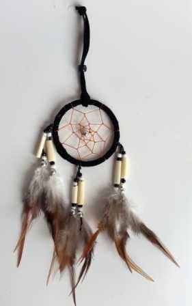 Dream catcher - bones - black (6cm)