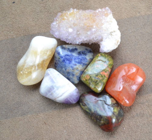 7 Large Powerful Stones for  Healing