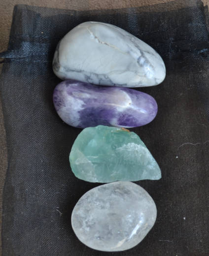 4 XL Stones for   Abilities and Intuition Aura Cleansing and Protection of Aura