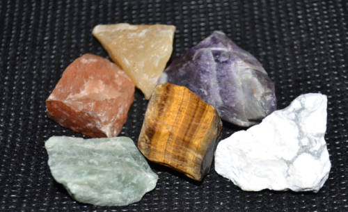 Selection of 6 Rough Healing Stones