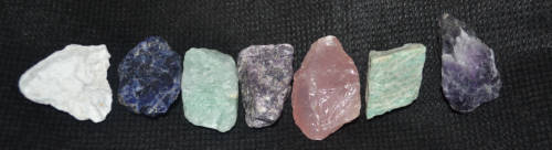 Nice Quality selection of 7 rough stones