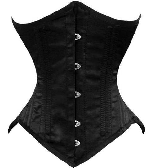 26 Steel Bones Satin Underbust Corset XS,S,M,L,XL,2XL,3XL,4XL,5XL,6XL