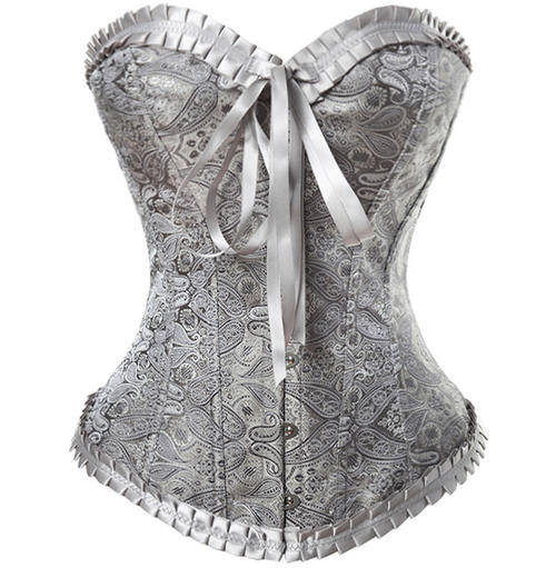 Spell Binding Satin Brocade Corset     S,M,L,XL