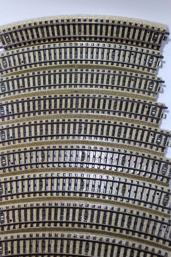 10 x  3 Rail Marklin Curved Tracks