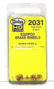 Kadee : Equipco Brake Wheels (Red Oxide ) HO