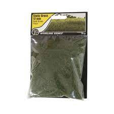 Woodlands Scenic : Static Grass - Dark Green 12mm